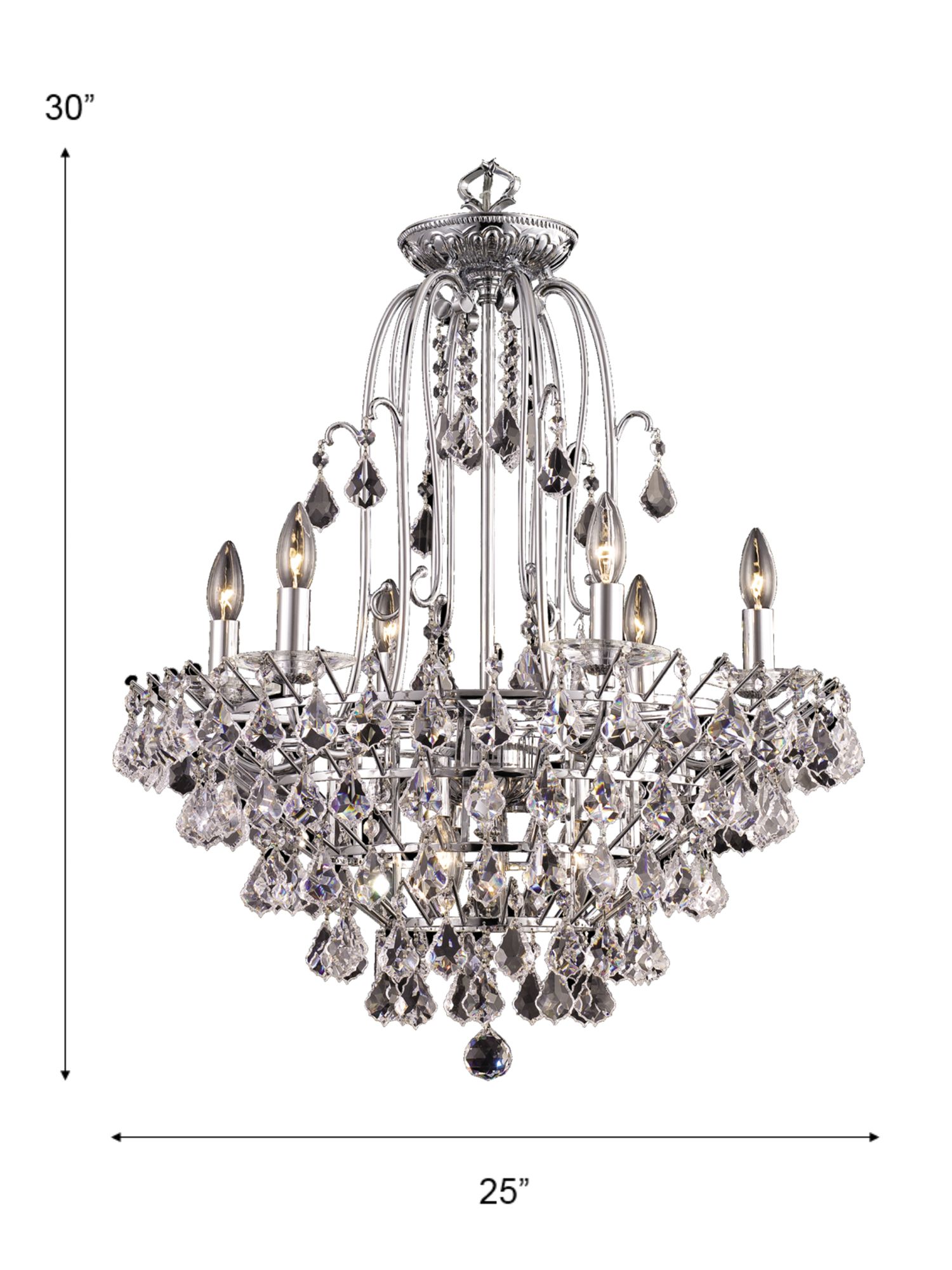 Image 3 Dale Tiffany 25" Wide Grand Tennyson Crystal Chandelier more views