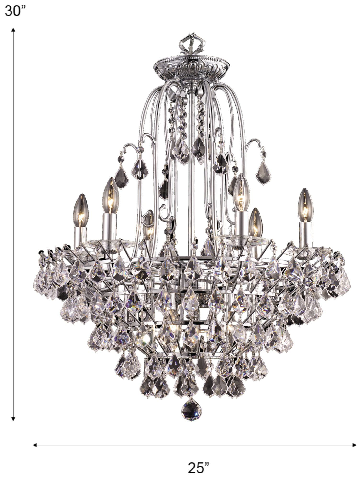 Image 3 Dale Tiffany 25" Wide Grand Tennyson Crystal Chandelier more views