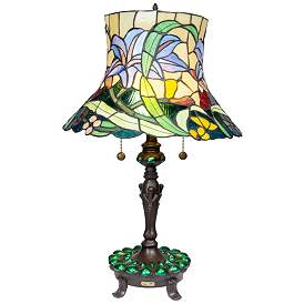 Image1 of Dale Tiffany 26" Entrada Floral Tiffany Table Lamp