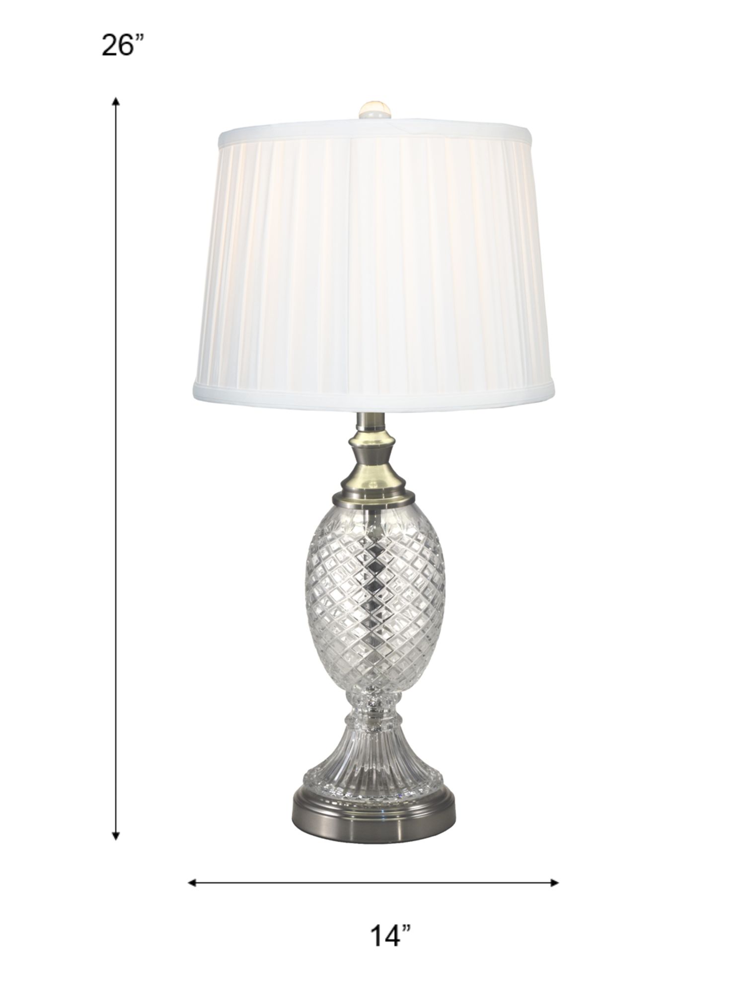 Image 4 Dale Tiffany 26" Tall Culmore 24% Lead Crystal Table Lamp more views