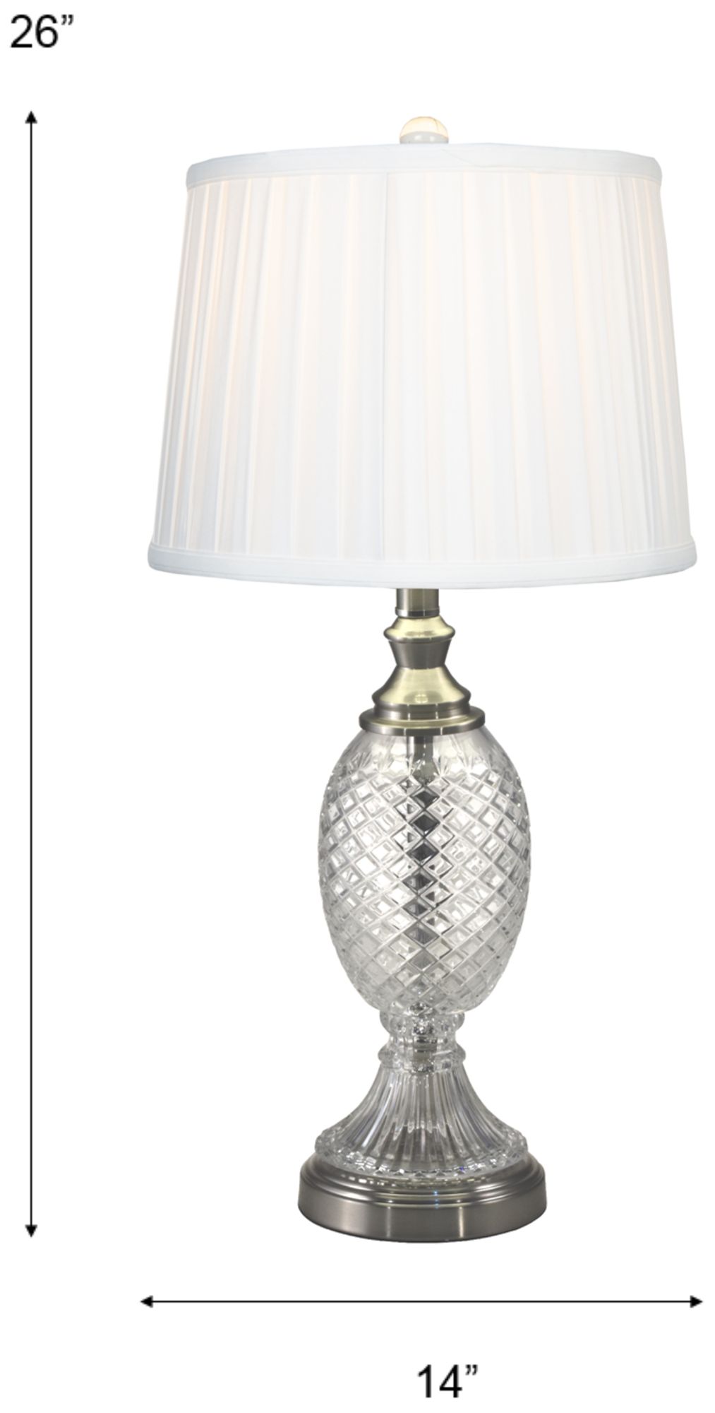 Image 3 Dale Tiffany 26" Tall Culmore 24% Lead Crystal Table Lamp more views