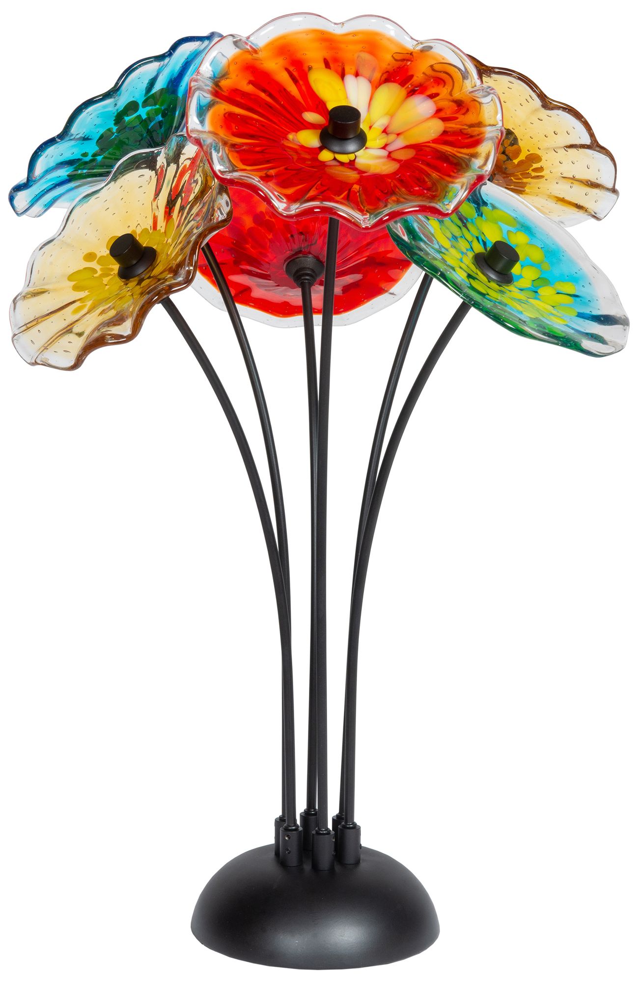 Image 2 Dale Tiffany 26" Tall Fiore Bloom 6-Plat