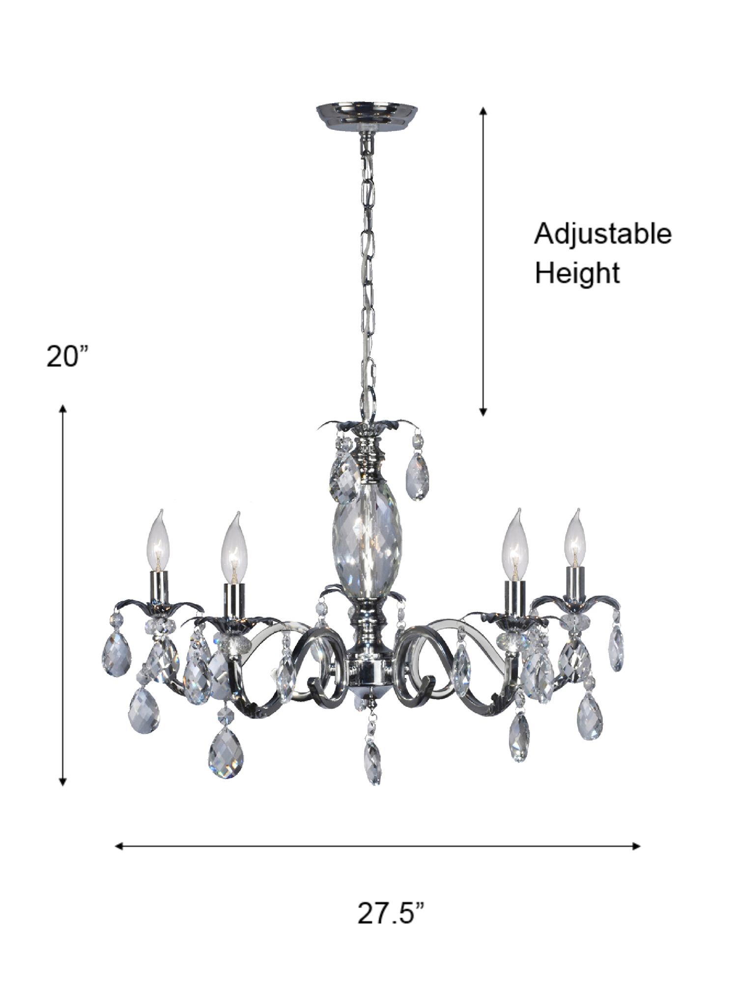 Image 4 Dale Tiffany 27.5" Wide Clara Crystal Chandelier more views