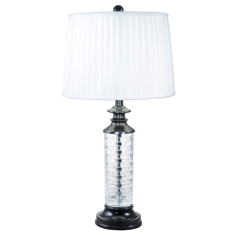 Image 1 Dale Tiffany 27" Tall Overland 24% Lead Crystal Table Lamp