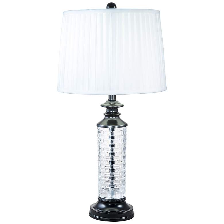 Image 2 Dale Tiffany 27" Tall Overland 24% Lead Crystal Table Lamp