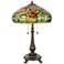 Dale Tiffany 27" Tall Red Peony Tiffany Table Lamp