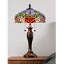 Thumbnail3 of Dale Tiffany 27" Tall Zenia Rose Tiffany Table Lamp more views