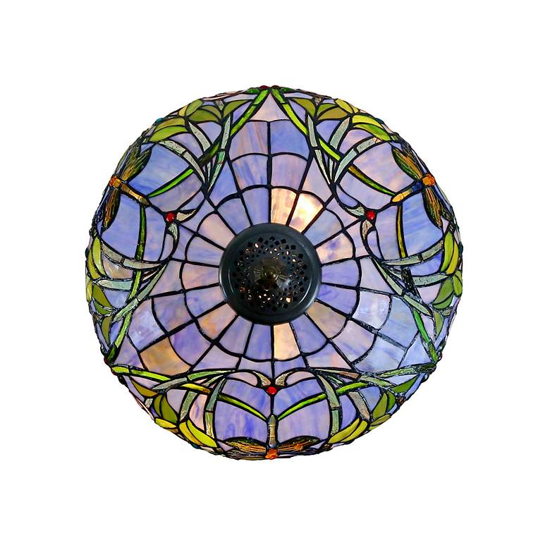 Image 6 Dale Tiffany 27" Tall Zenia Rose Tiffany Table Lamp more views