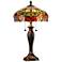 Dale Tiffany 27" Tall Zenia Rose Tiffany Table Lamp