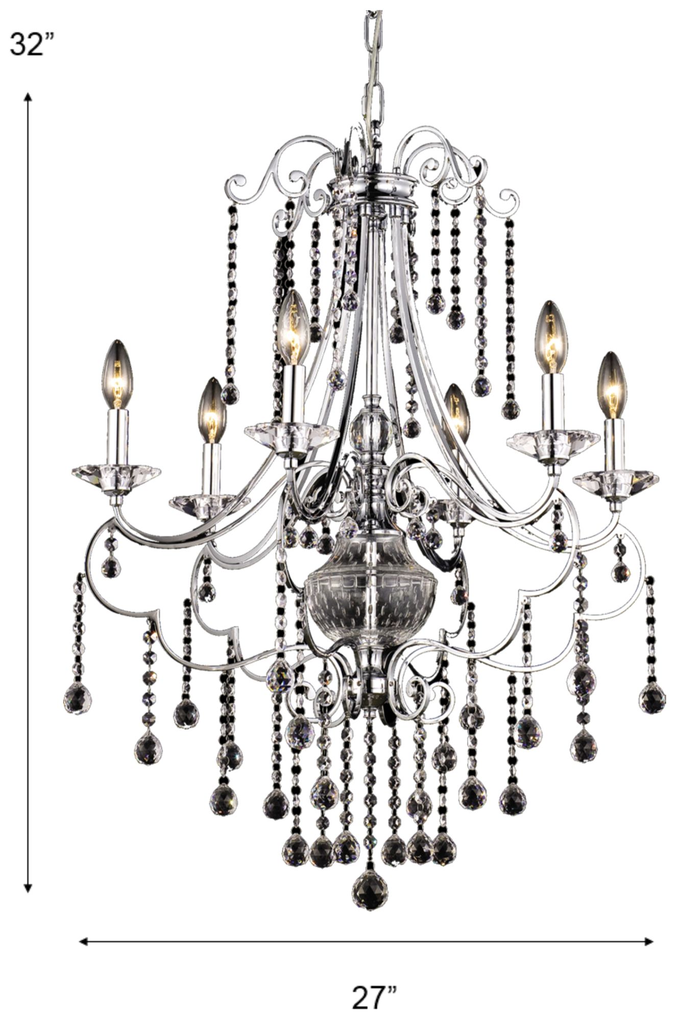 Image 3 Dale Tiffany 27" Wide Edenbridge Crystal Chandelier more views