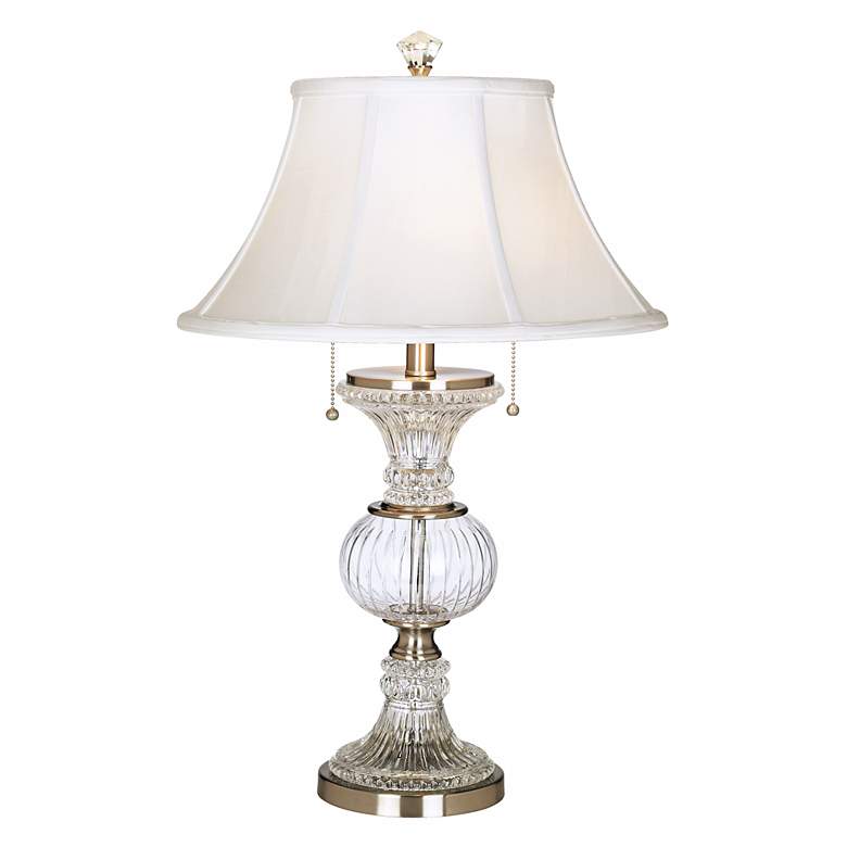 Image 2 Dale Tiffany 28 1/2 inch Traditional Crystal Globe Table Lamp