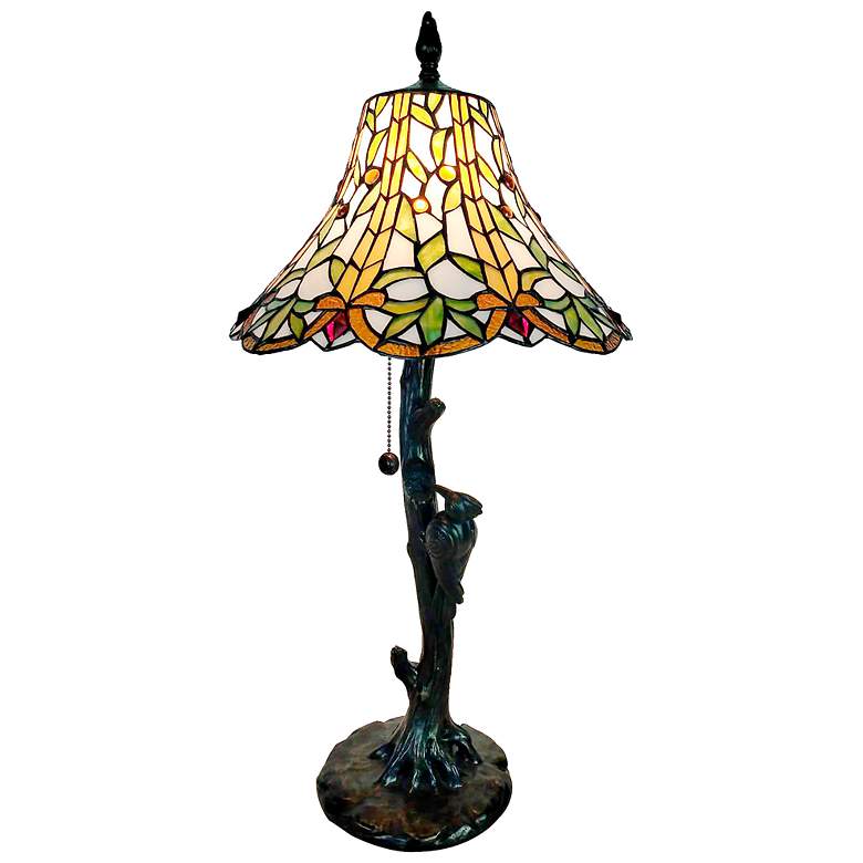 Image 2 Dale Tiffany 28" Tall Lauralyn Tiffany Table Lamp