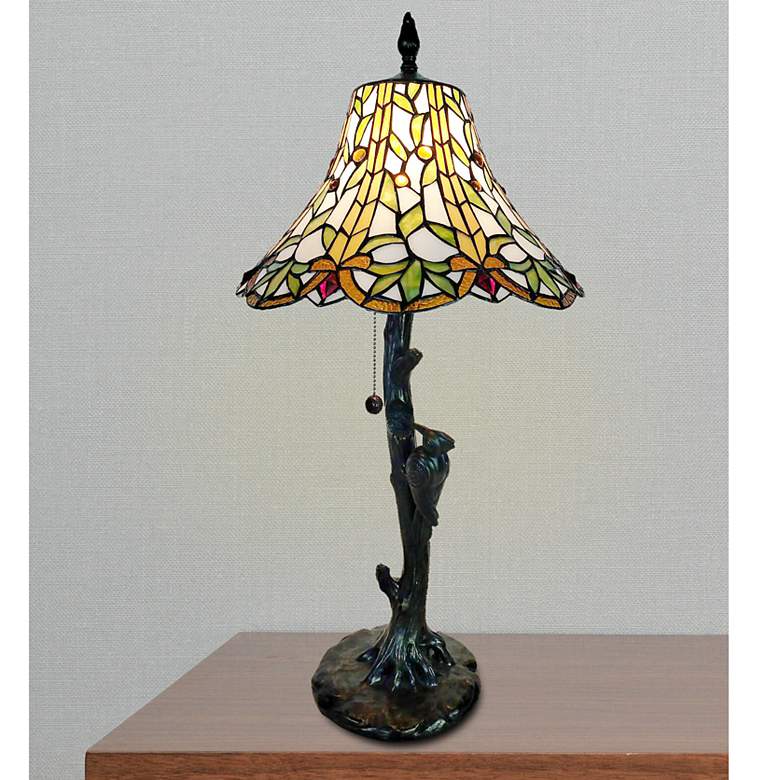 Image 1 Dale Tiffany 28" Tall Lauralyn Tiffany Table Lamp