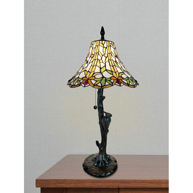 Image 3 Dale Tiffany 28" Tall Lauralyn Tiffany Table Lamp more views