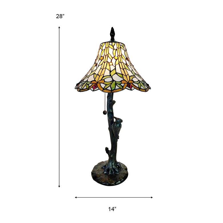 Image 4 Dale Tiffany 28" Tall Lauralyn Tiffany Table Lamp more views