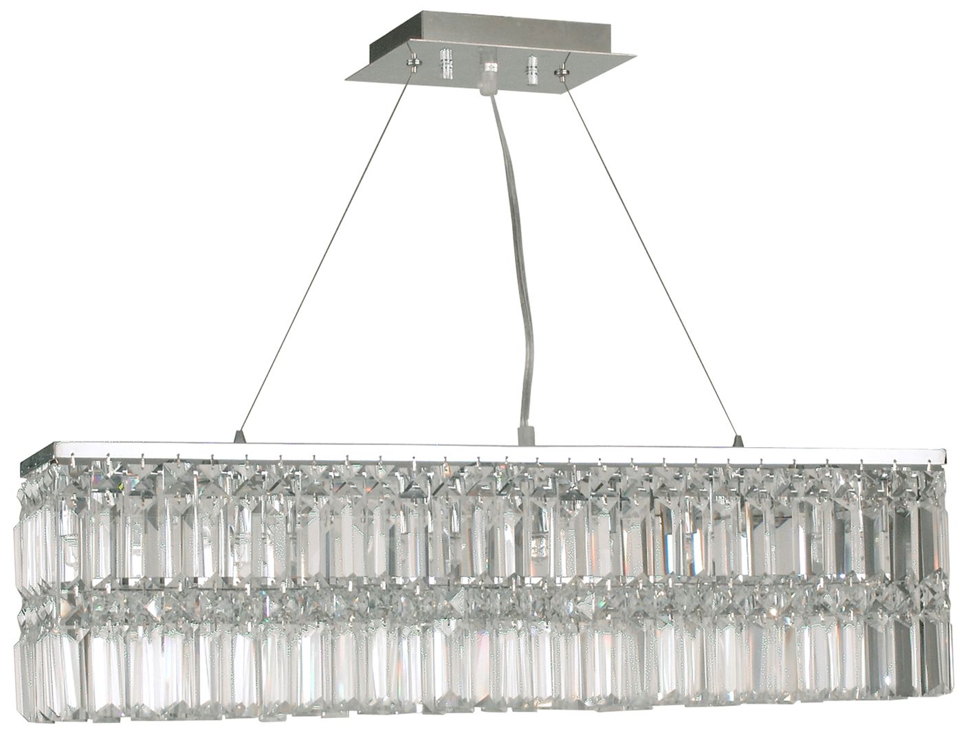 Image 2 Dale Tiffany 28" Wide Canley Crystal Vanity Chandelier