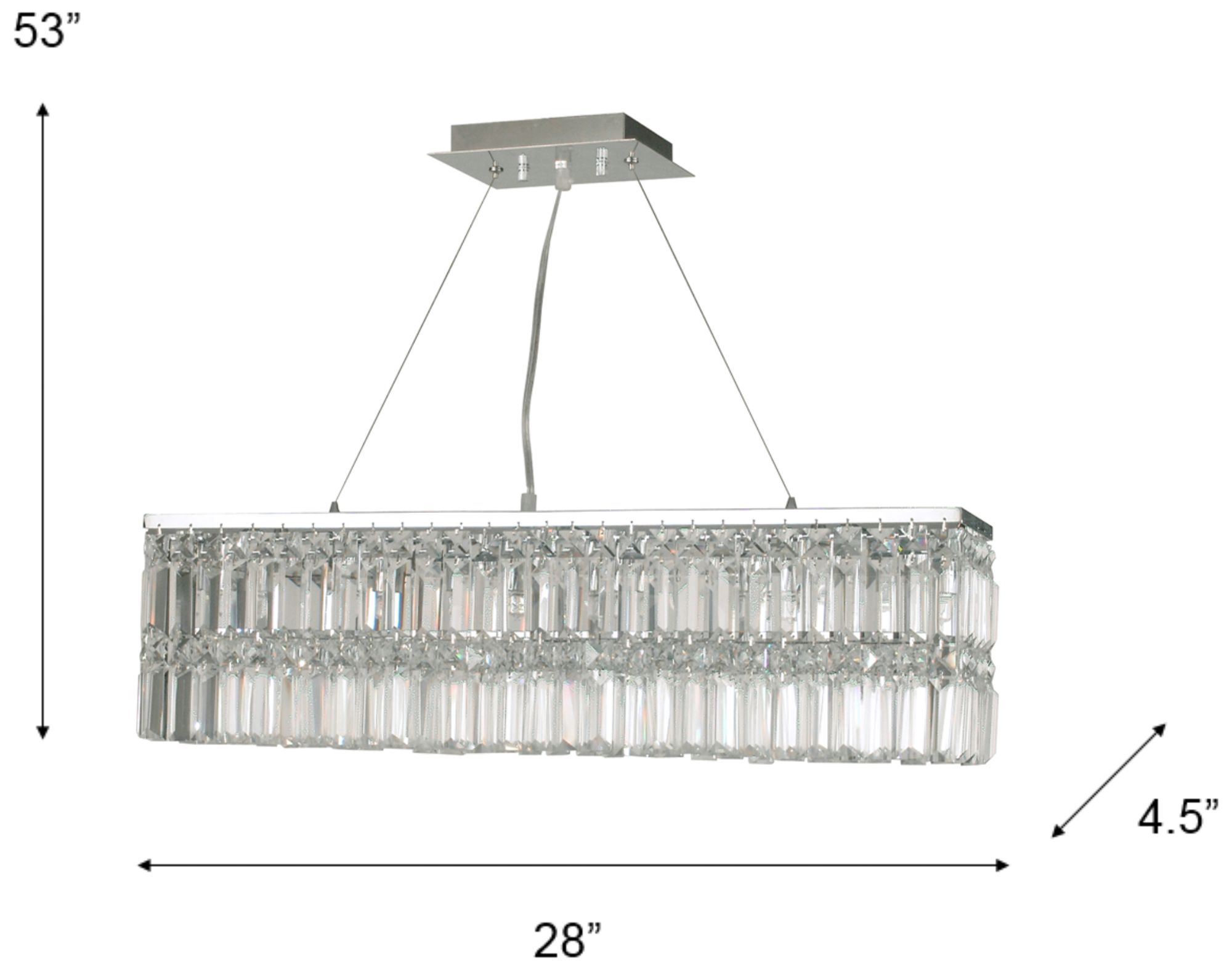Image 3 Dale Tiffany 28" Wide Canley Crystal Vanity Chandelier more views