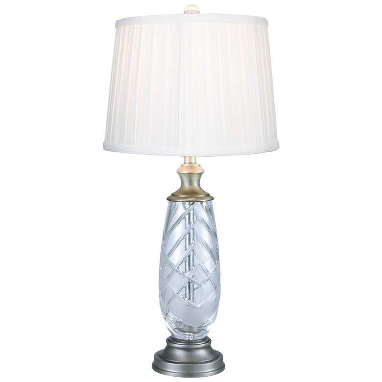 Image 1 Dale Tiffany 29.5 inch Tall Lake Butler 24% Lead Crystal Table Lamp