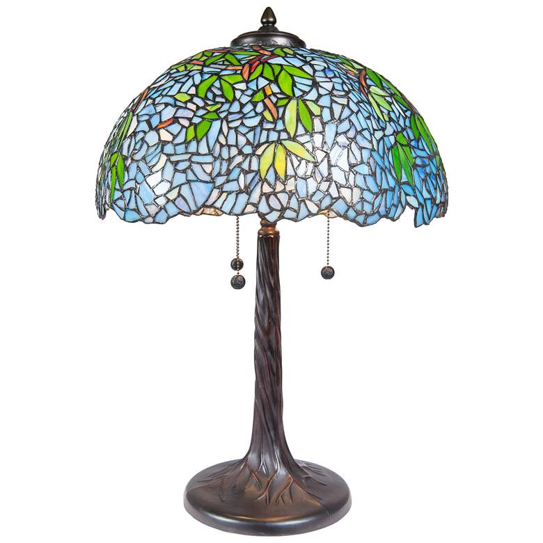 Image 1 Dale Tiffany 29.5" Tall Porto Wisteria Tiffany Table Lamp