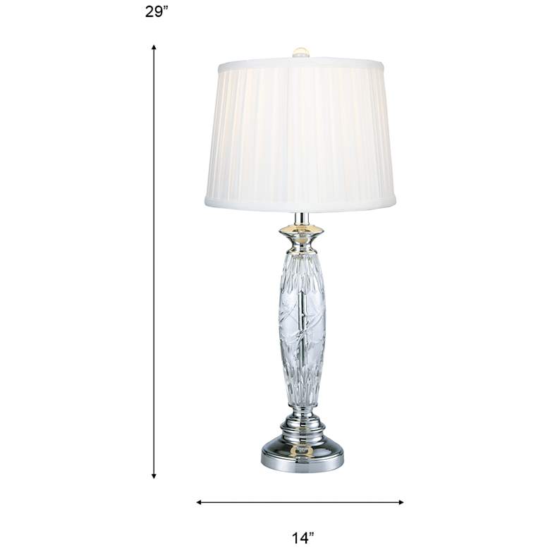 Image 3 Dale Tiffany 29" Tall Powis 24% Lead Crystal Table Lamp more views