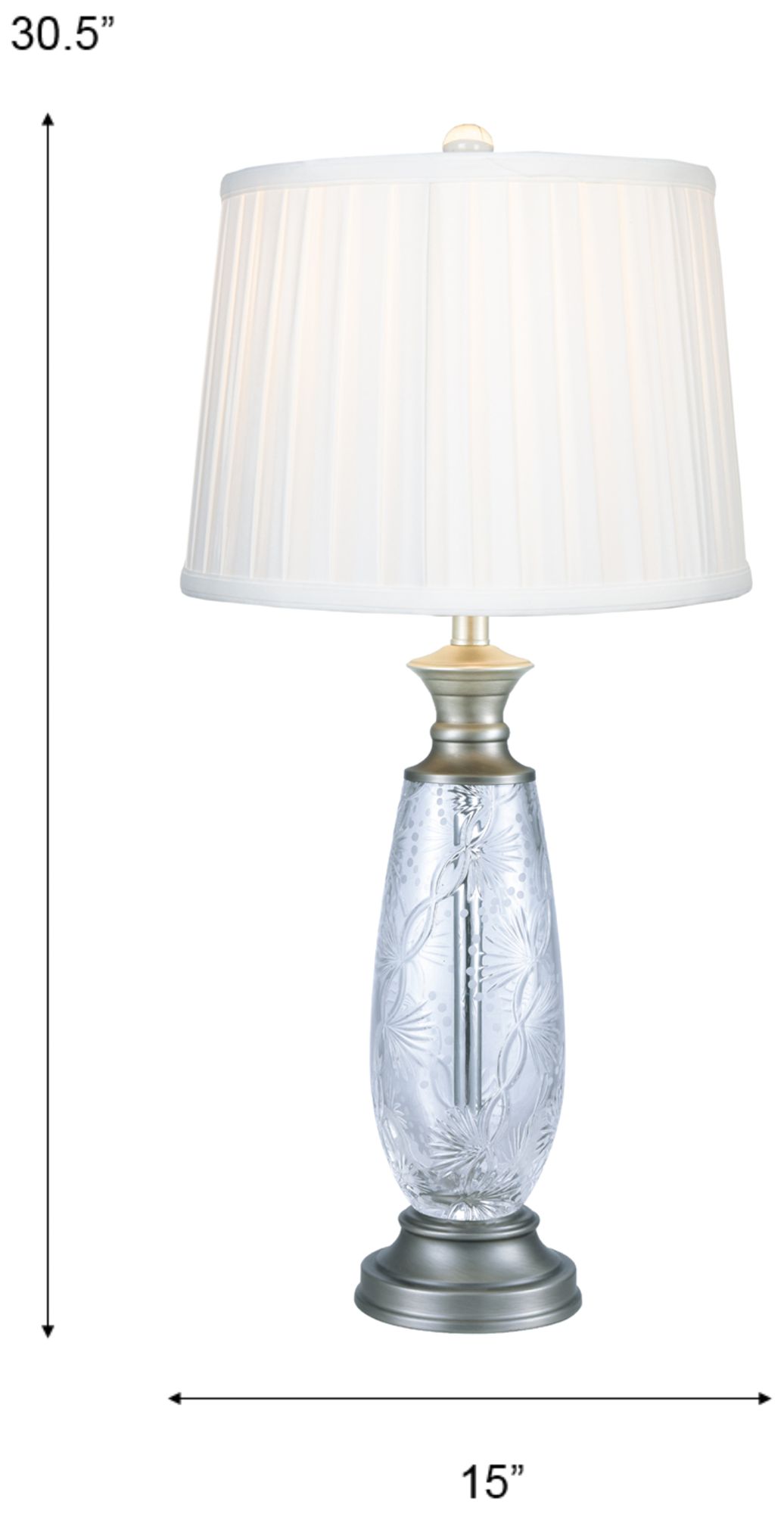 Image 3 Dale Tiffany 30.5" Tall Impressionable Crystal Table Lamp more views