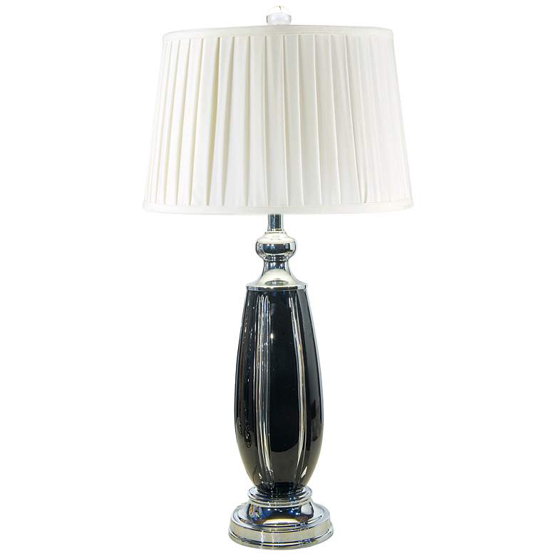 Image 1 Dale Tiffany 30" Tall Blackline Crystal Table Lamp