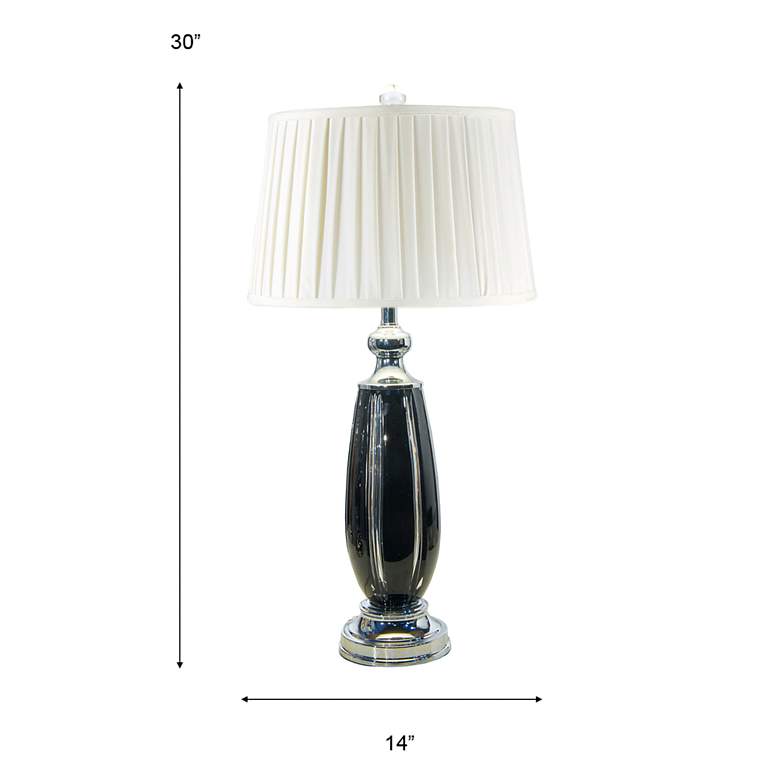Image 4 Dale Tiffany 30 inch Tall Blackline Crystal Table Lamp more views