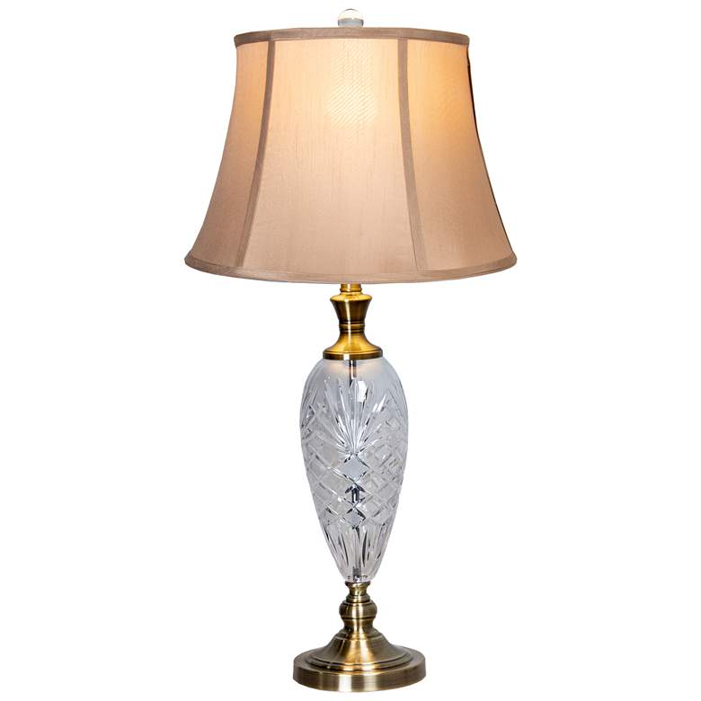 Image 1 Dale Tiffany 31 inch Tall Alameda 24% Lead Crystal Table Lamp
