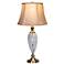 Dale Tiffany 31" Tall Alameda 24% Lead Crystal Table Lamp