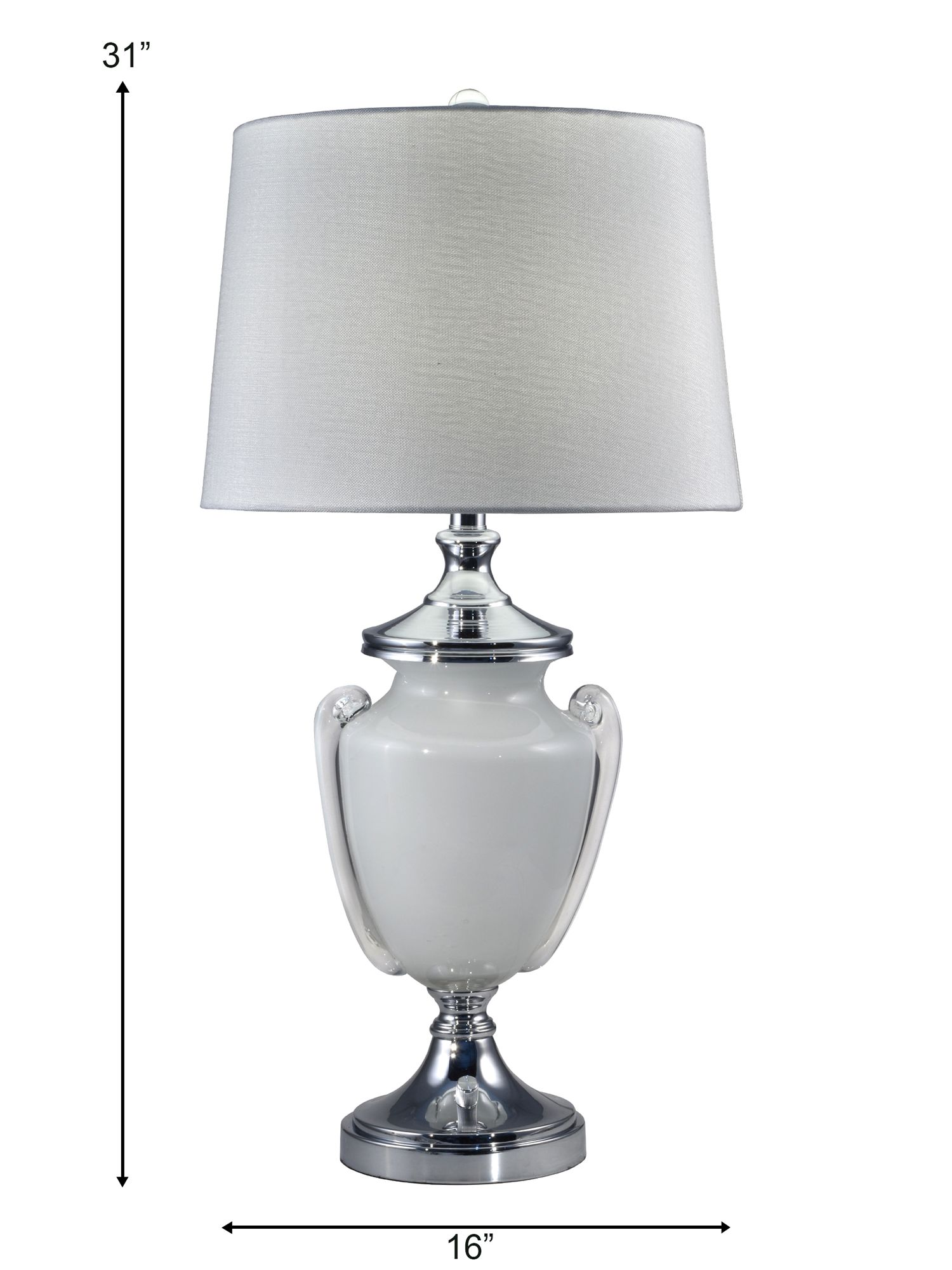 Image 4 Dale Tiffany 31" Tall Alaska Hand Blown Art Glass Table Lamp more views