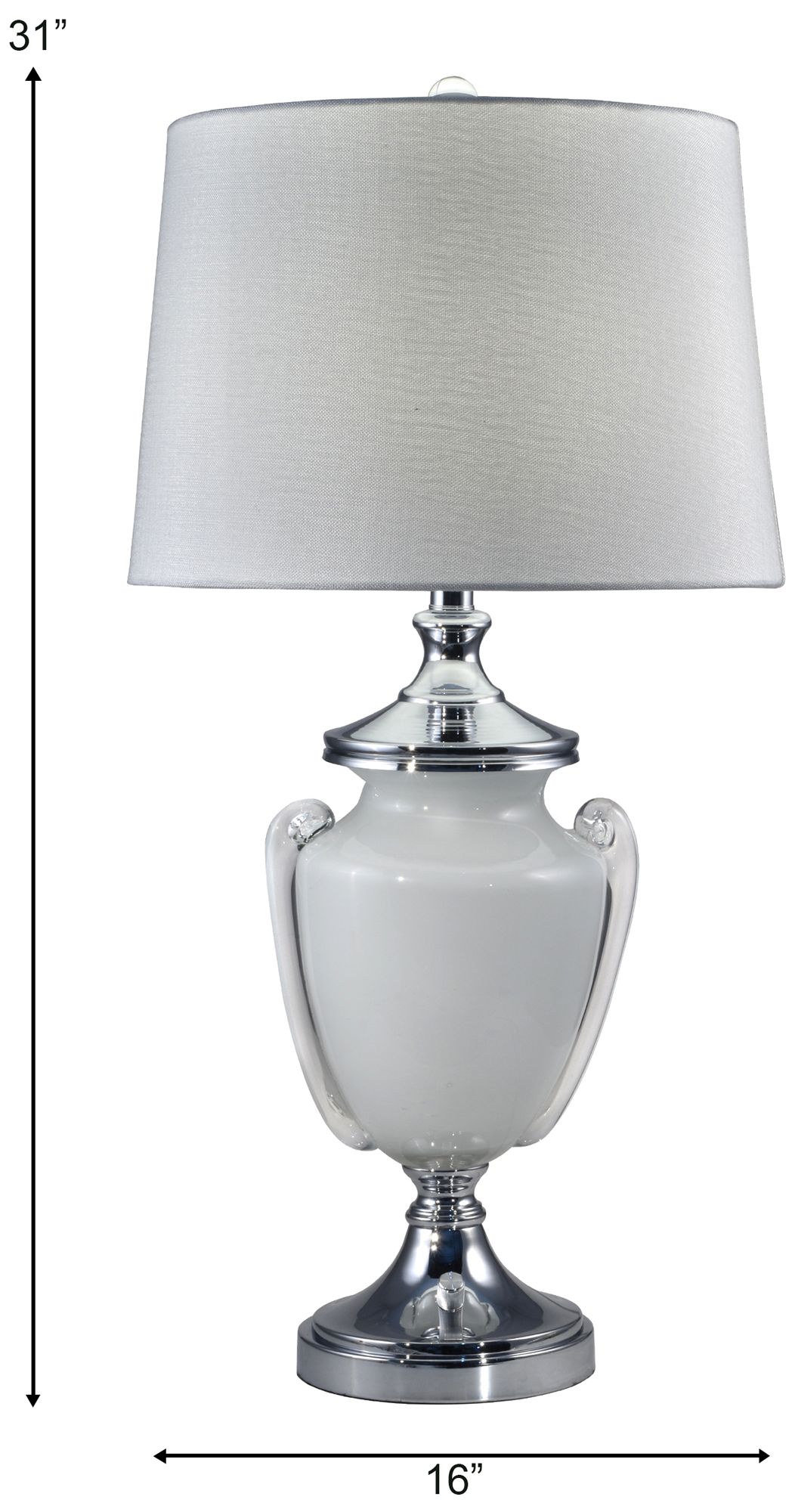 Image 3 Dale Tiffany 31" Tall Alaska Hand Blown Art Glass Table Lamp more views