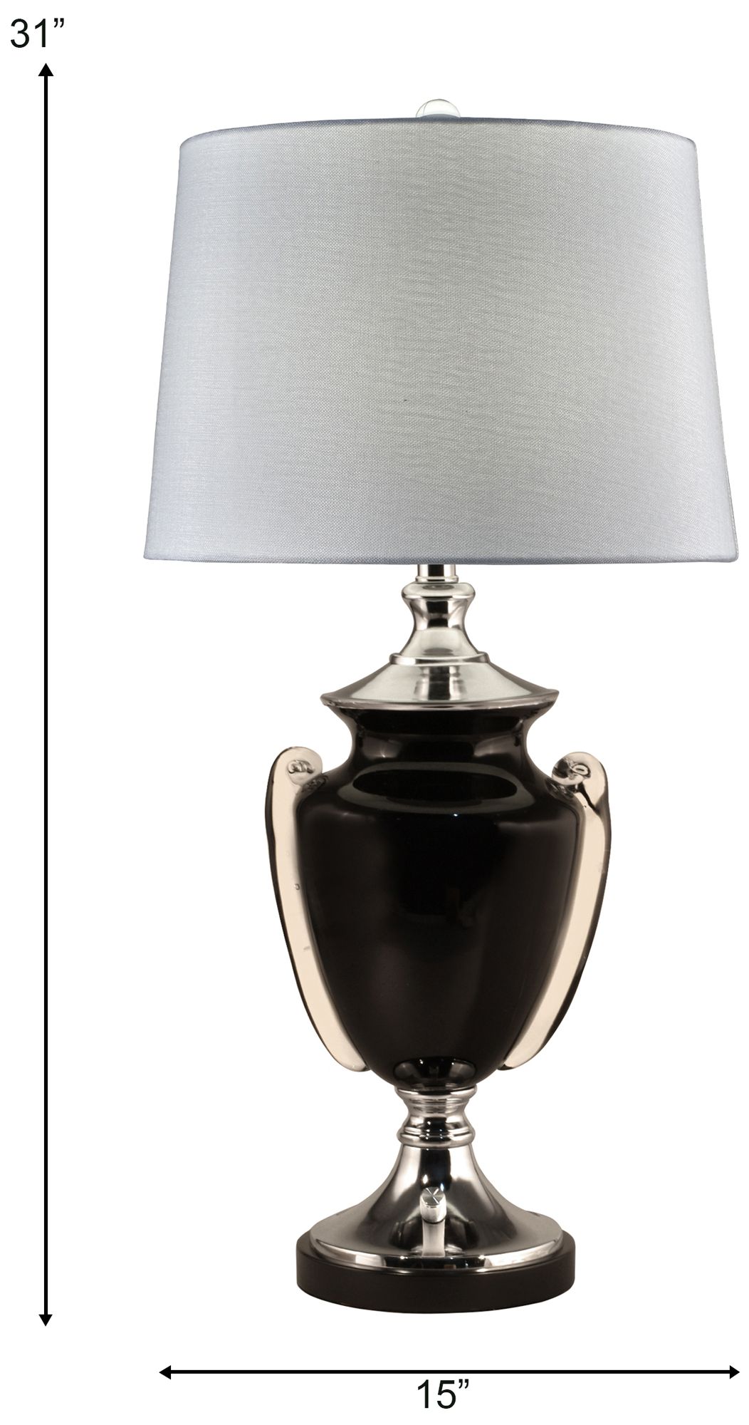 Image 3 Dale Tiffany 31" Tall Regis Hand Blown Art Glass Table Lamp more views