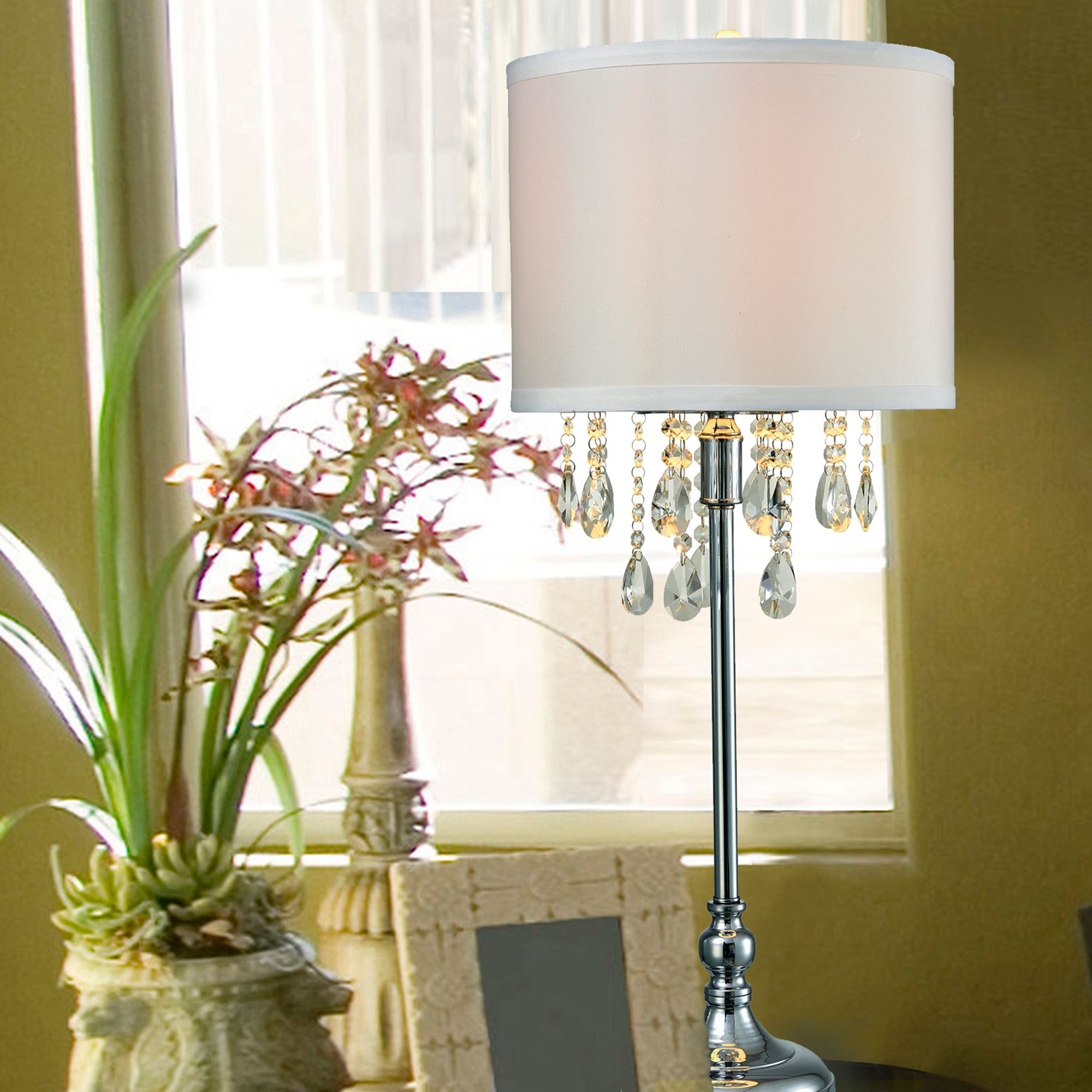 Image 3 Dale Tiffany 32.5" Tall Essence Crystal Table Lamp more views