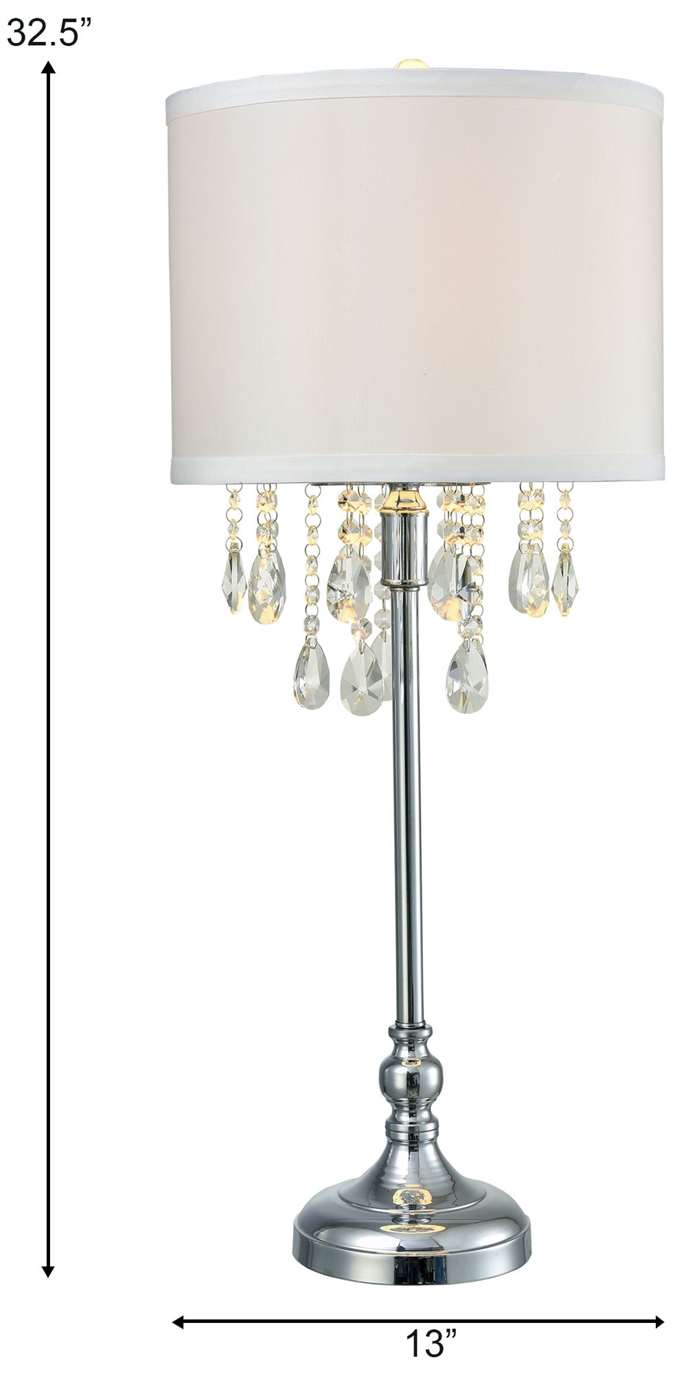 Image 3 Dale Tiffany 32.5" Tall Essence Crystal Table Lamp more views