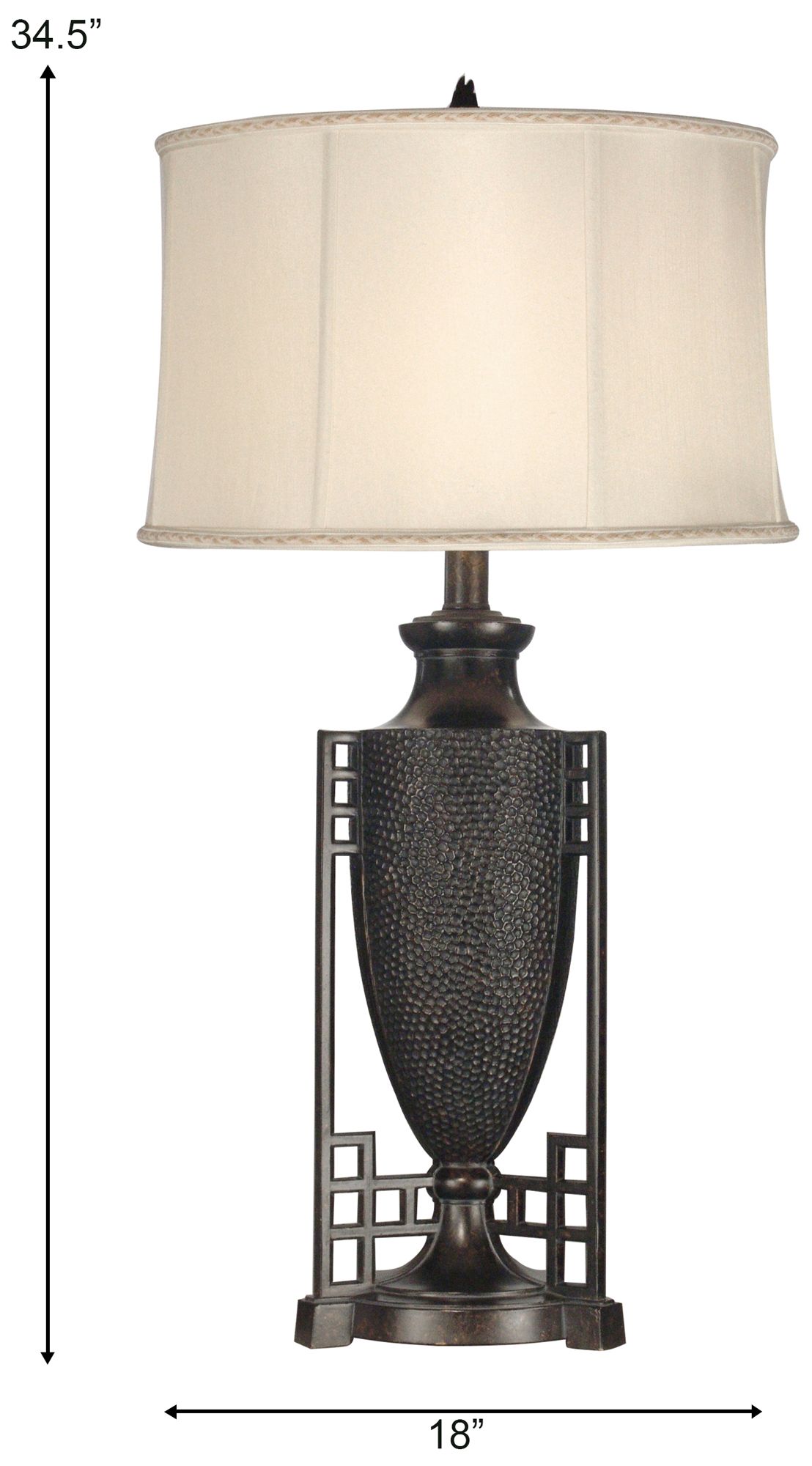 Image 3 Dale Tiffany 34.5" Tall Caslon Metal Table Lamp more views
