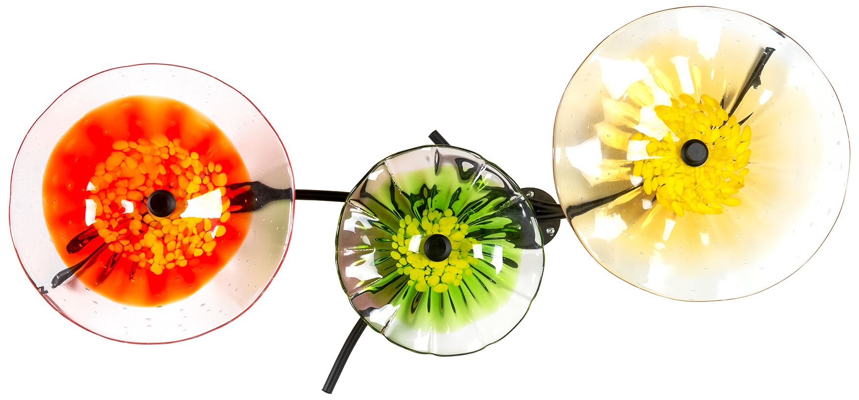 Image 2 Dale Tiffany 34" Fiore Bloom 3-Plate Han