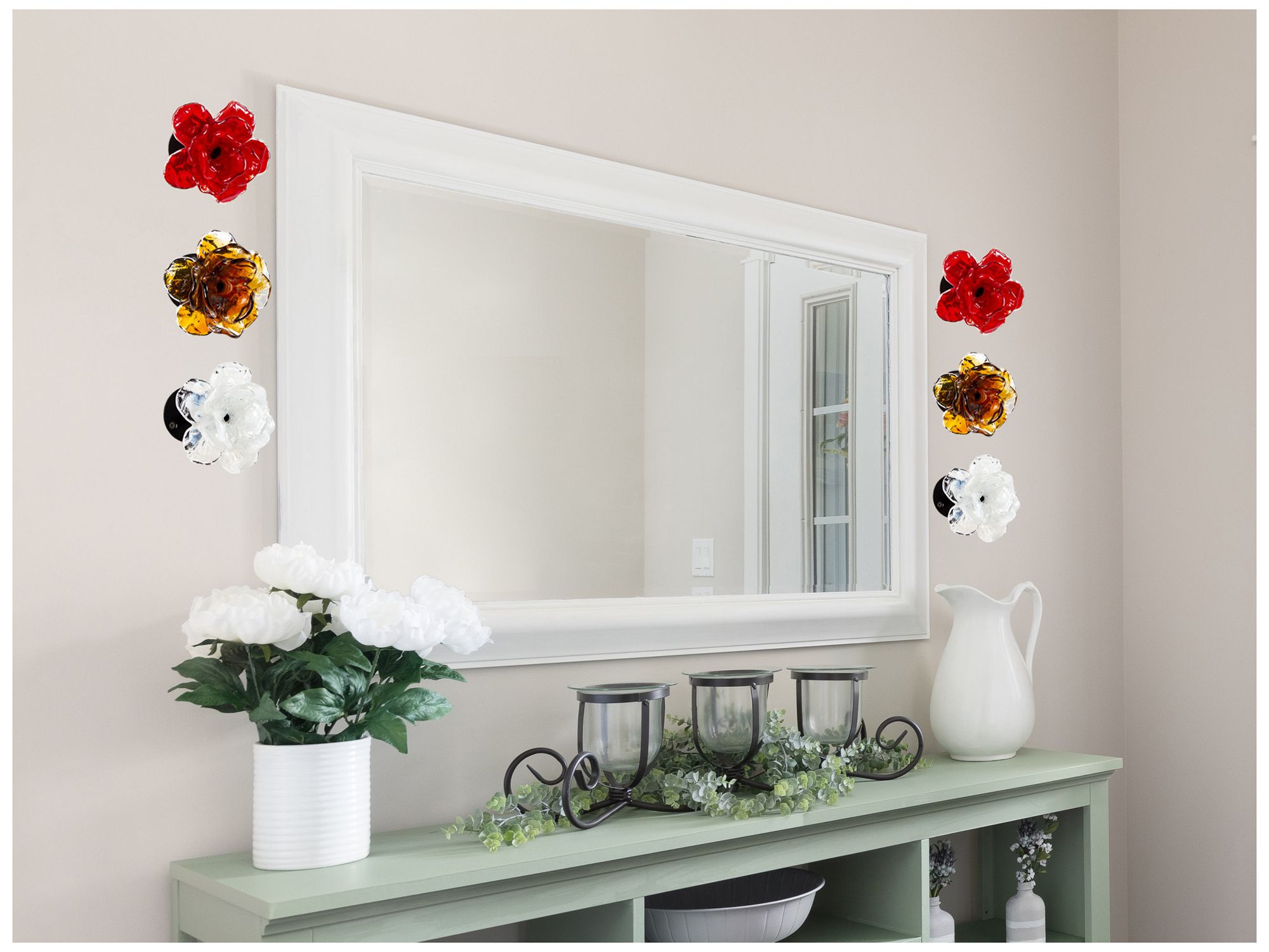 Image 4 Dale Tiffany 4.75" White Rose Bud Glossy more views