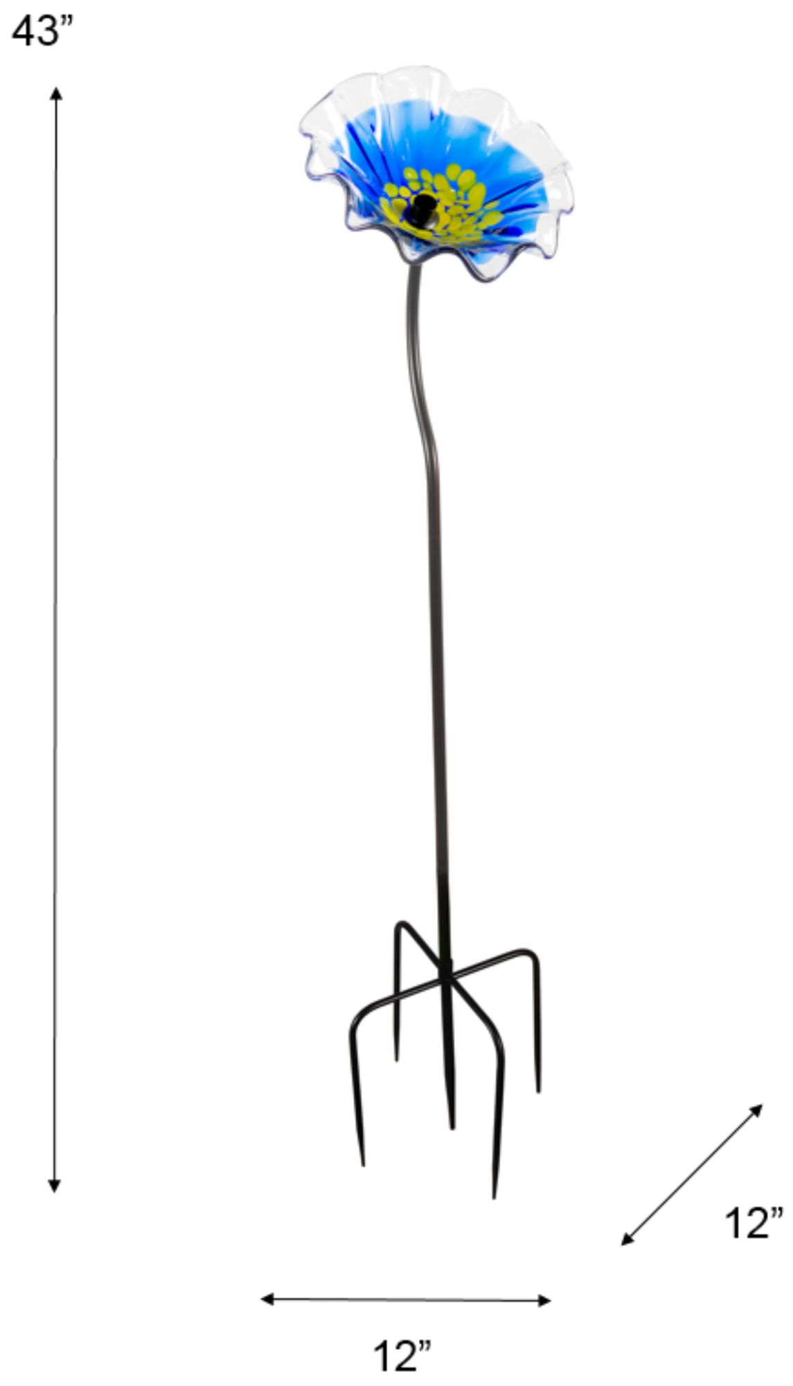 Image 3 Dale Tiffany 43" Tall Fiore Bloom Blue H more views