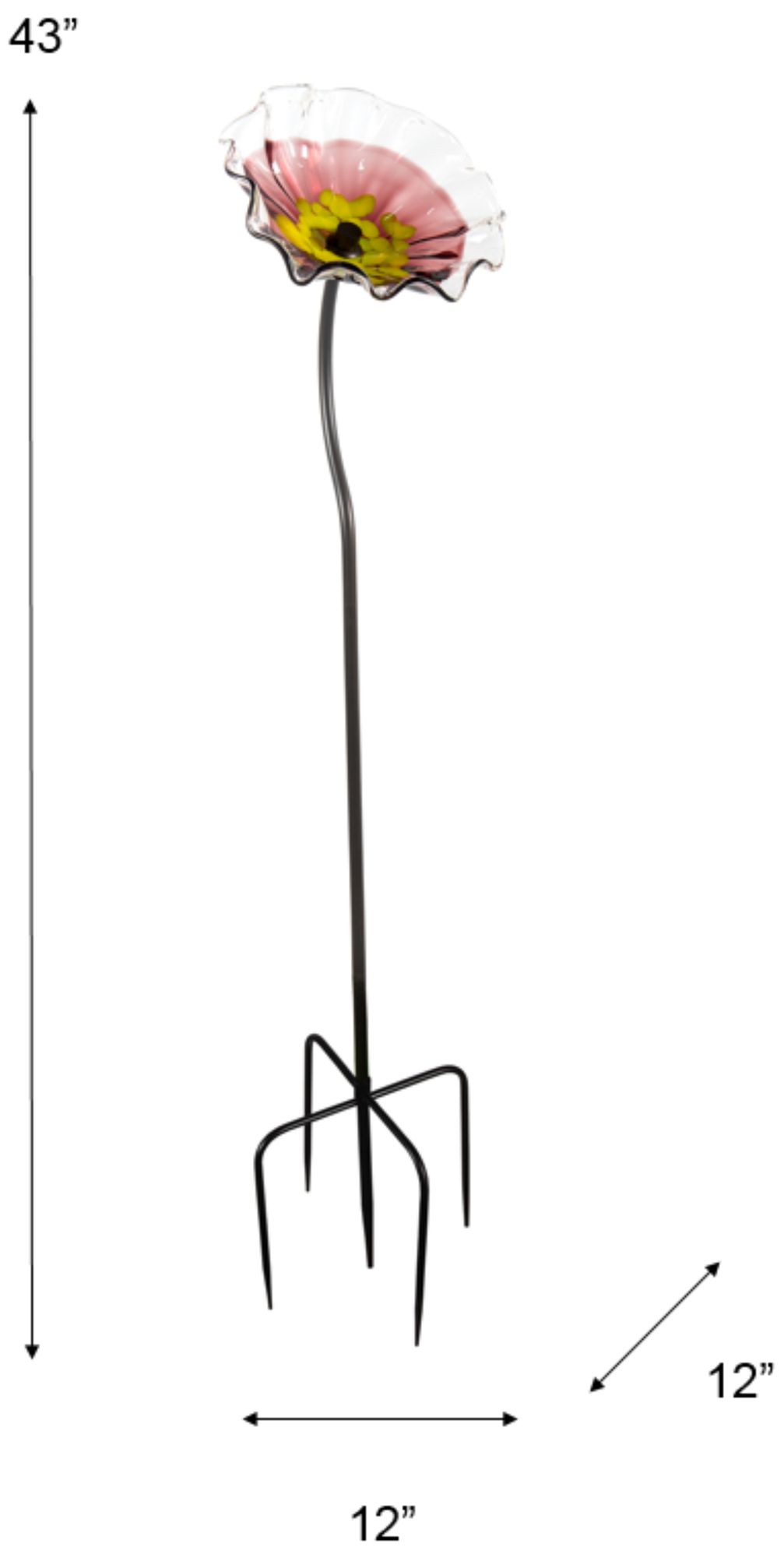 Image 3 Dale Tiffany 43" Tall Fiore Bloom Pink H more views