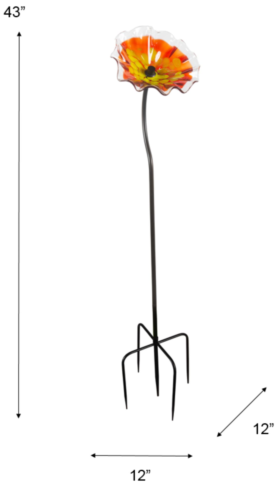 Image 3 Dale Tiffany 43" Tall Fiore Bloom Red Ha more views