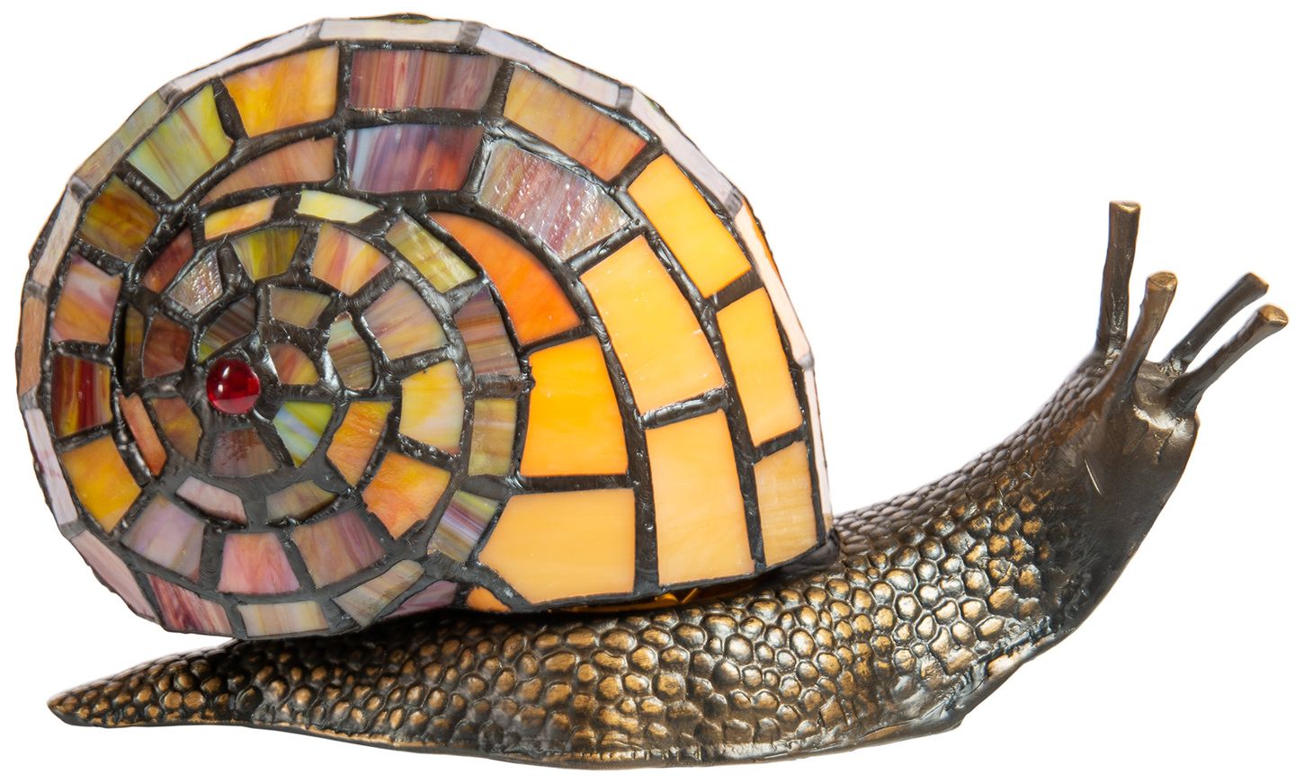 Image 2 Dale Tiffany 5.75" Tall Snail Tiffany Accent Lamp