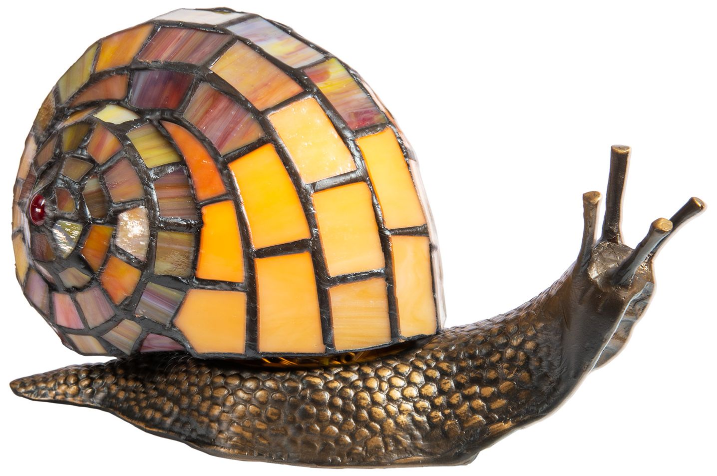 Image 6 Dale Tiffany 5.75" Tall Snail Tiffany Accent Lamp more views