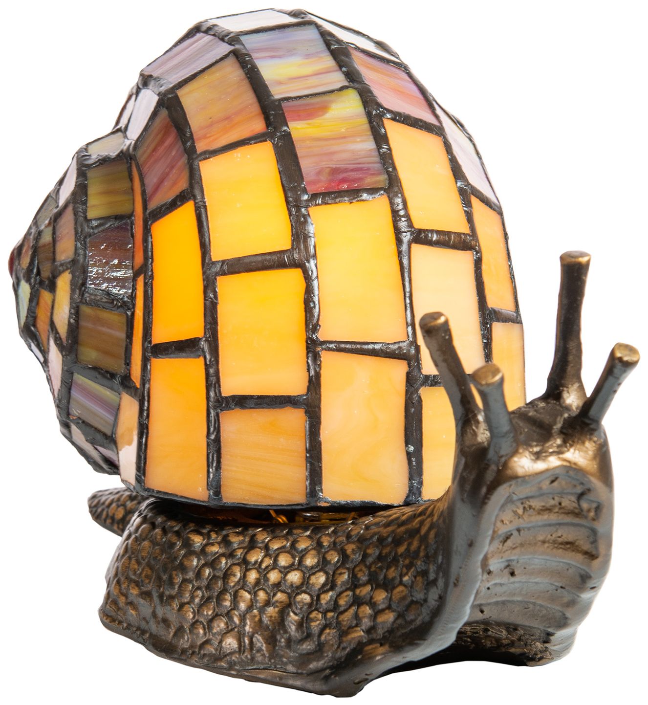 Image 7 Dale Tiffany 5.75" Tall Snail Tiffany Accent Lamp more views