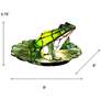 4_Dale Tiffany 5.75" Tall Frog Lily Pad Tiffany Accent Lamp more views
