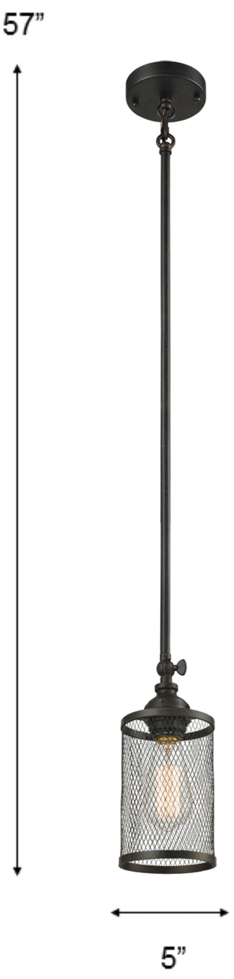 Image 3 Dale Tiffany 5" Wide Garth LED Vintage Industrial Mini Pendant more views