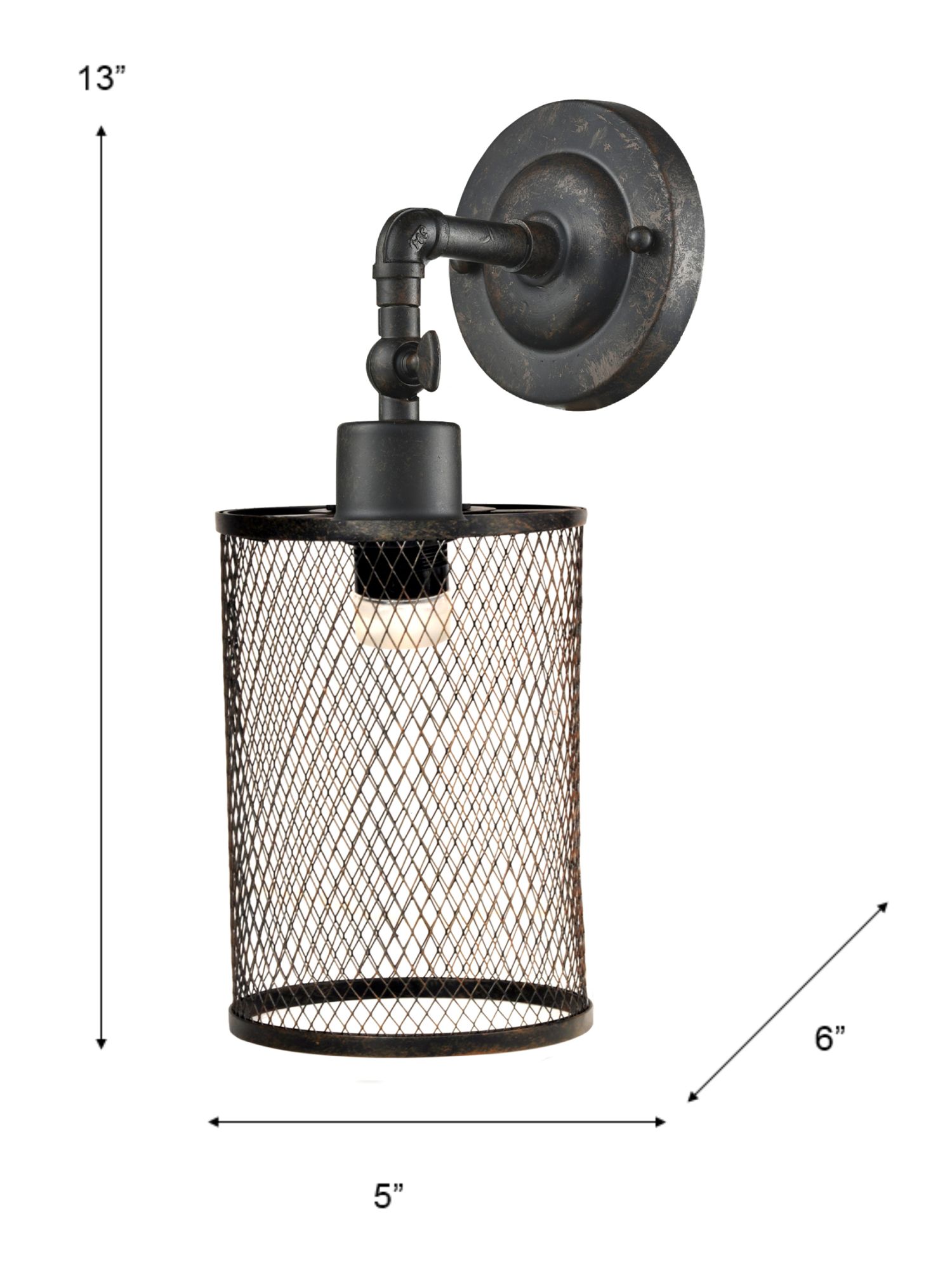 Image 4 Dale Tiffany 5" Wide Ritchie Wall Sconce with Built-in Bulb more views