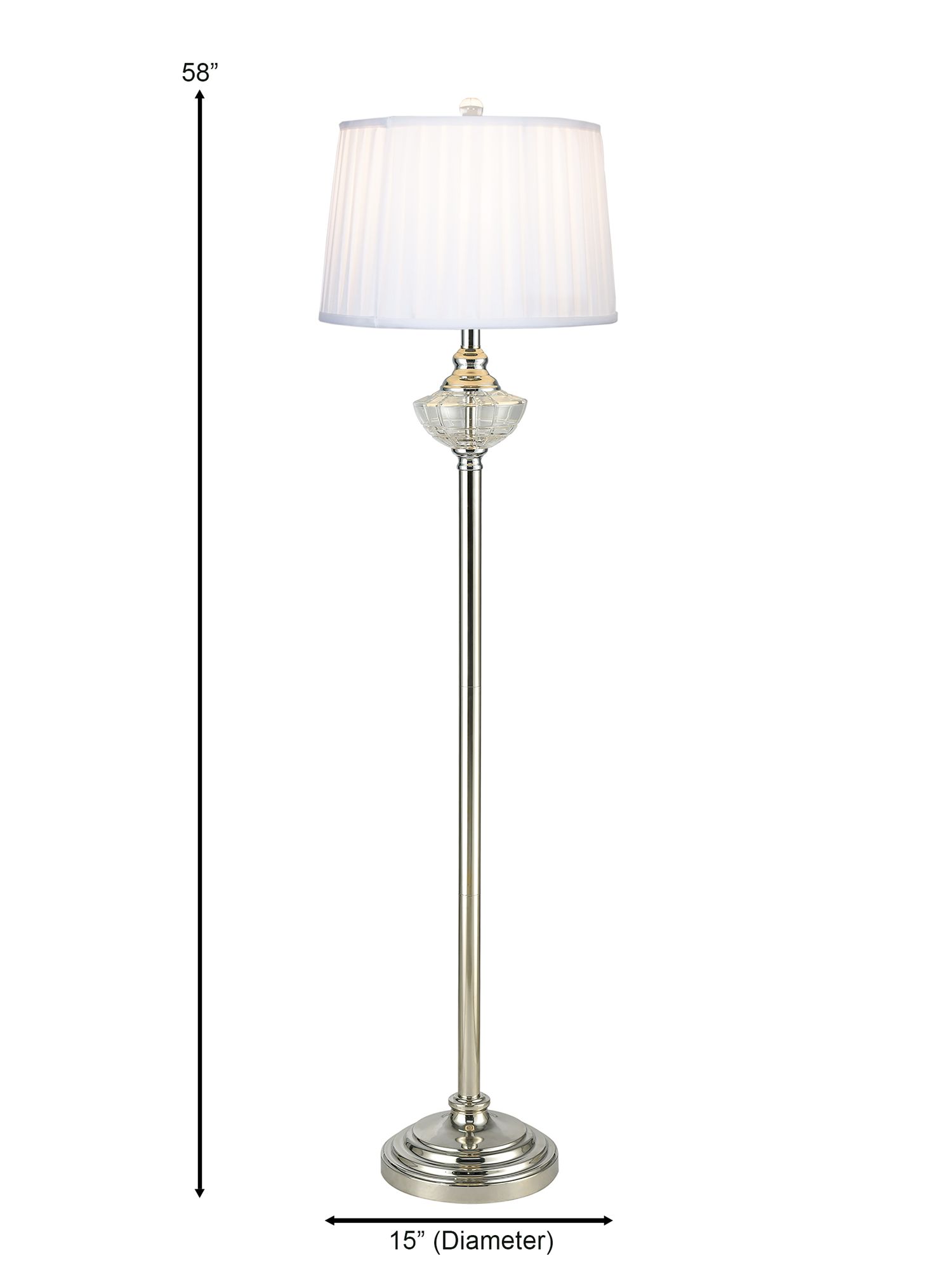 Image 4 Dale Tiffany 58" Tall Leyla 24% Lead Crystal Floor Lamp more views