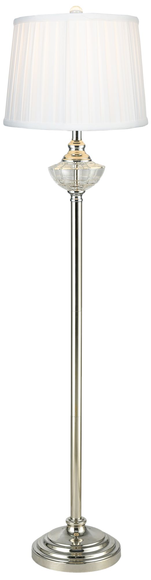 Image 2 Dale Tiffany 58" Tall Leyla 24% Lead Crystal Floor Lamp more views
