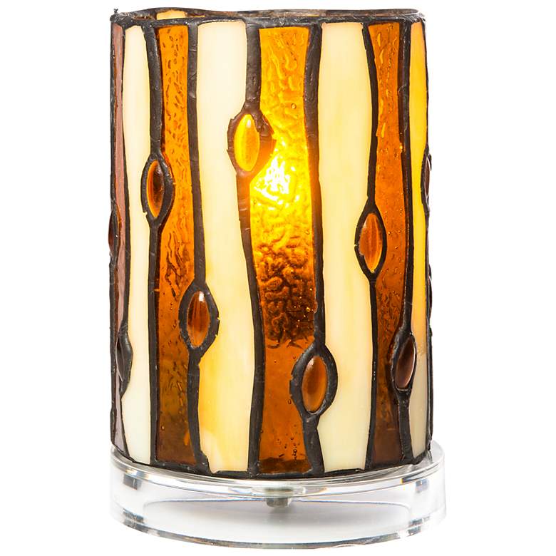 Image 2 Dale Tiffany 6.25" Tall Diamond Hill Tiffany Accent Lamp