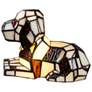 4_Dale Tiffany 6.25" Tall Spotted Dog Tiffany Accent Lamp more views